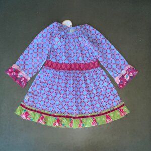 Wildflowers Girls Blue Peasant Top | Size 12